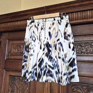 Elie Tahari Abstract Print Skirt